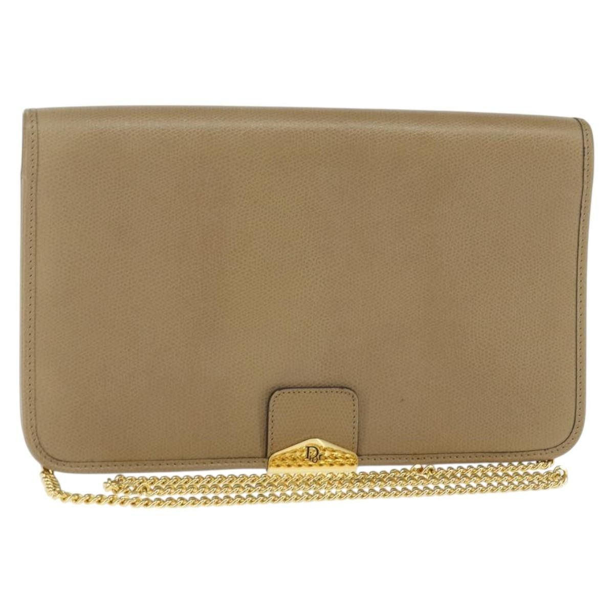 Dior Christian Dior Vintage Chain Flap Shoulder Bag Leather Size ONE SIZE - 1 Thumbnail