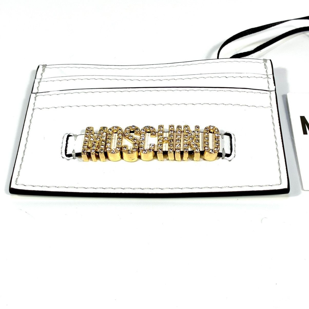 Moschino Moschino Couture Logo Card Case Fantasy Print White NWT Glam Size ONE SIZE - 11 Thumbnail