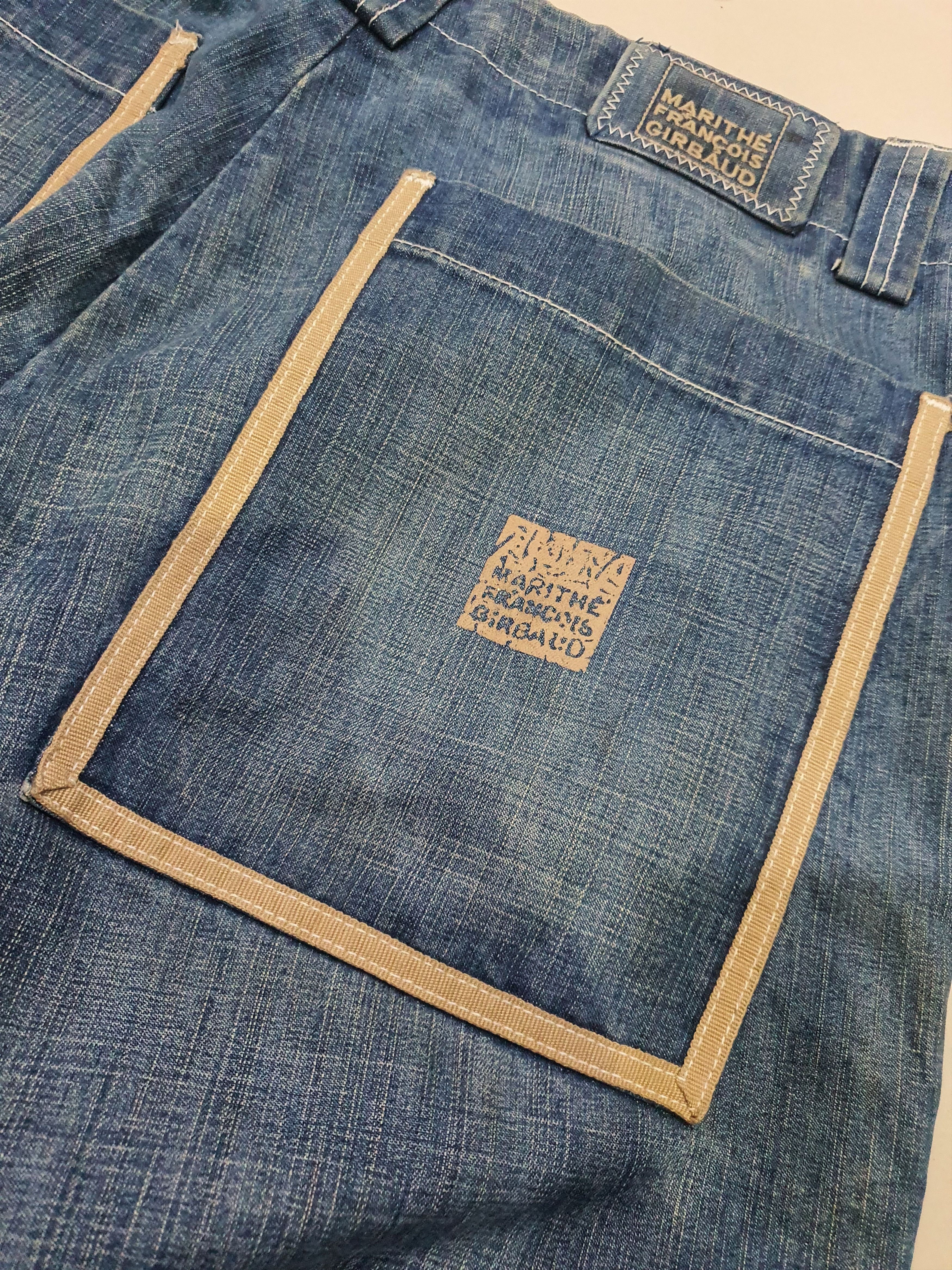 Marithe + Francois Girbaud × Vintage 90s MARITHE FRANCOIS GIRBAUD Wide Leg Baggy Blue Denim Jeans Size US 36 / EU 52 - 21 Thumbnail