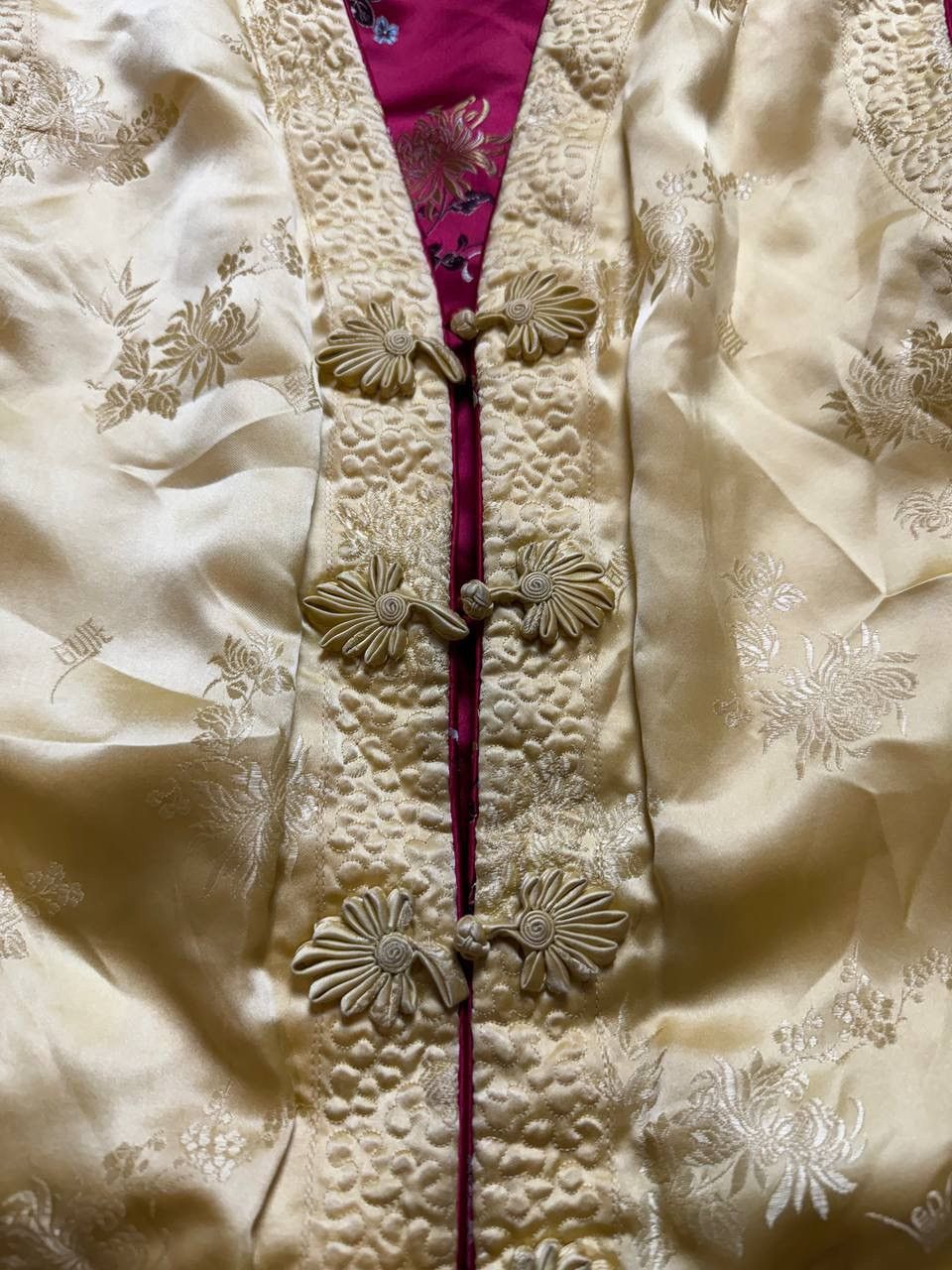 Japanese Brand × Vintage Vintage Reversible Satin Chinese Padded Waistcoat Gilet Vest Size L / US 10 / IT 46 - 11 Thumbnail