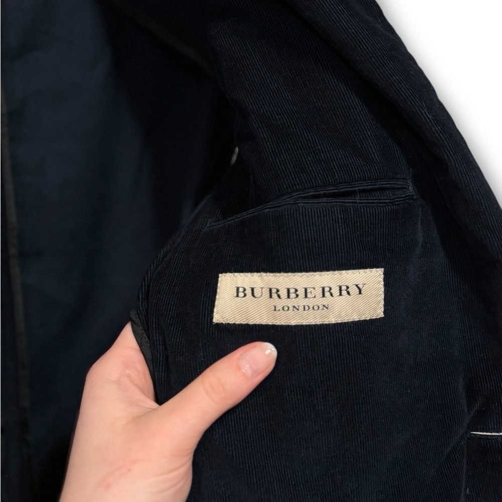 Burberry Burberry Men's Corduroy Navy Blue Blazer Jacket Size 44R Size 44R - 5 Thumbnail
