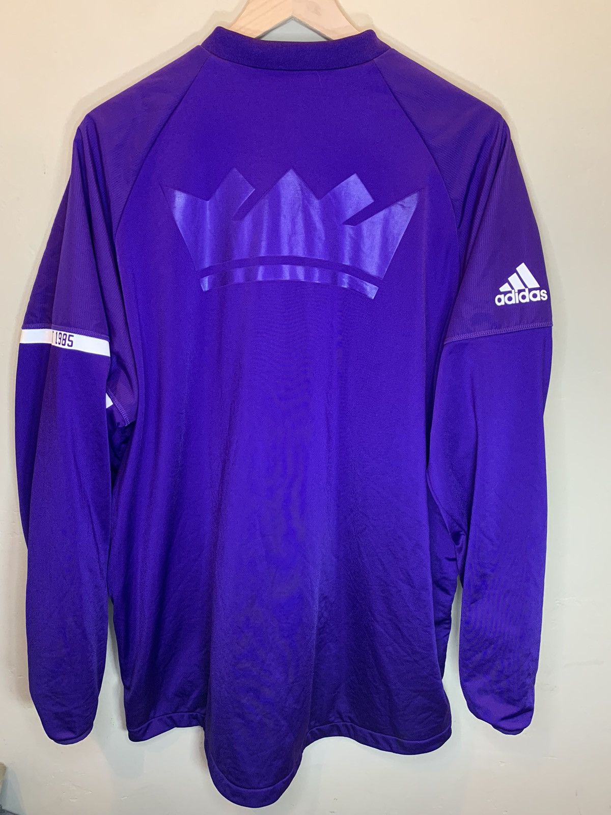 Adidas *RARE* Sacramento Kings NBA Adidas Team Issue Warm-Up Jacket Size US XXL / EU 58 / 5 - 2 Thumbnail