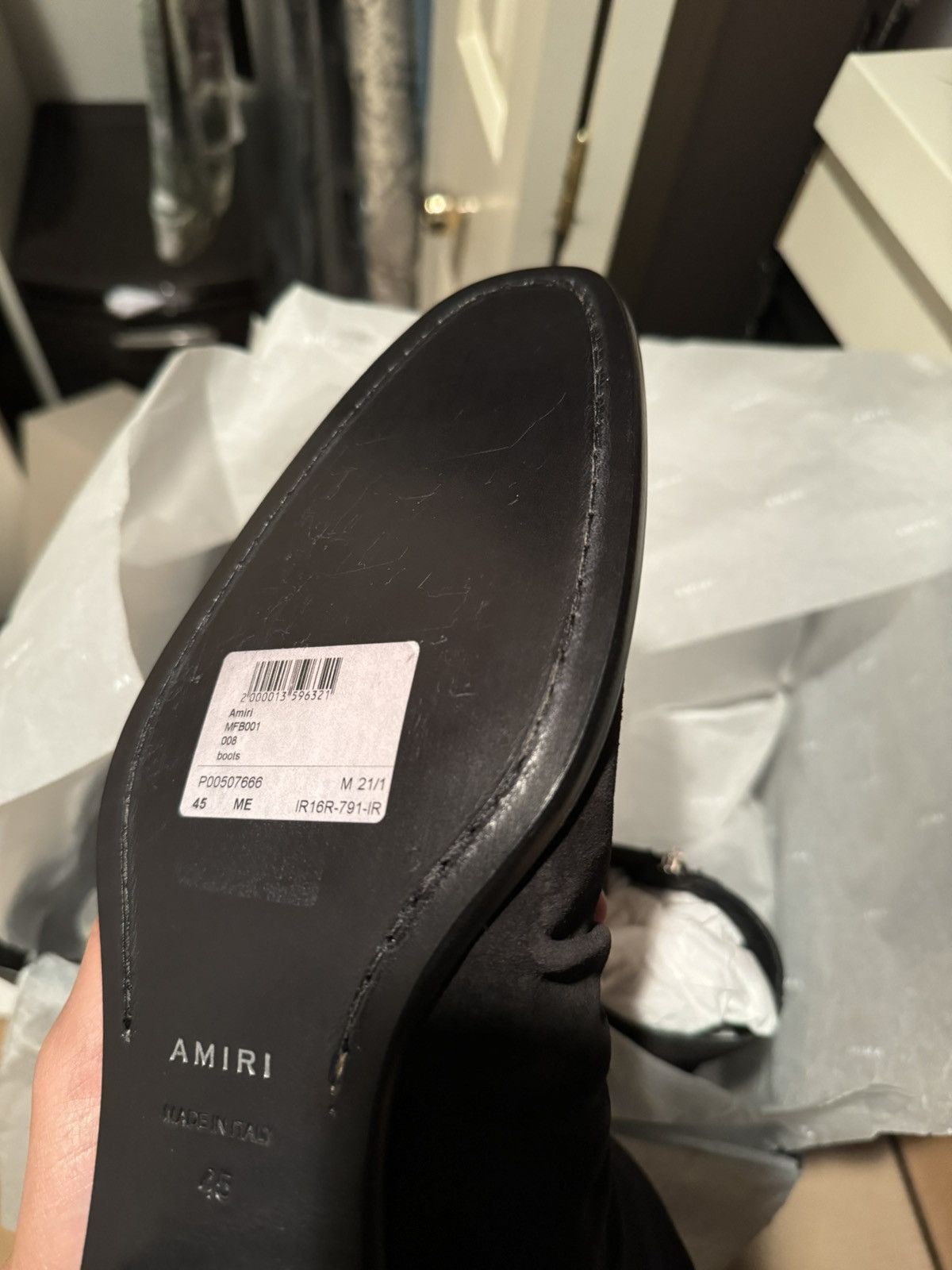 Amiri Amiri Skinny Stack Boots Size US 12 / EU 45 - 7 Thumbnail