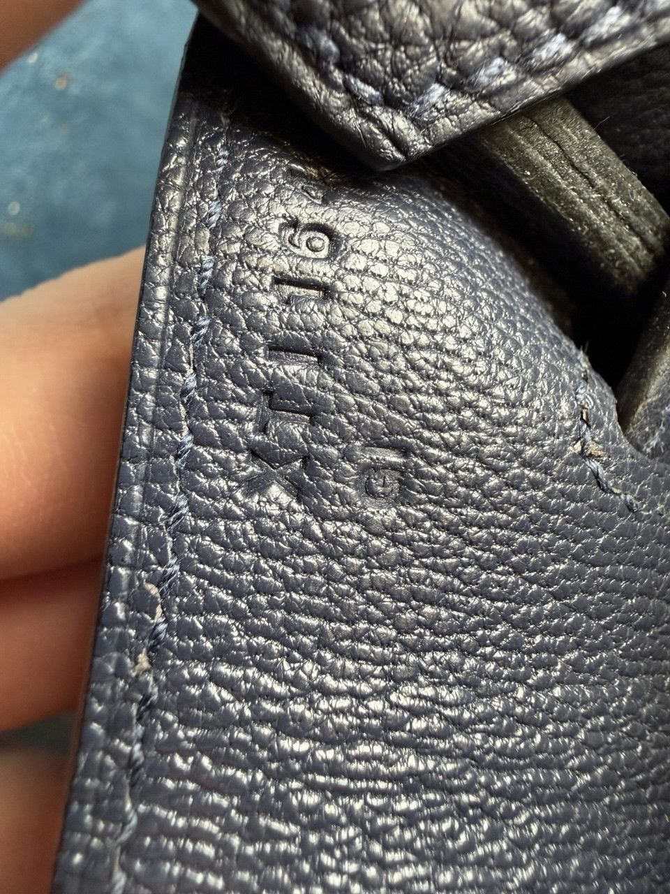 Hermes Hermès Birkin 35 Bleu Nuit Togo Palladium Hardware Size ONE SIZE - 15 Thumbnail
