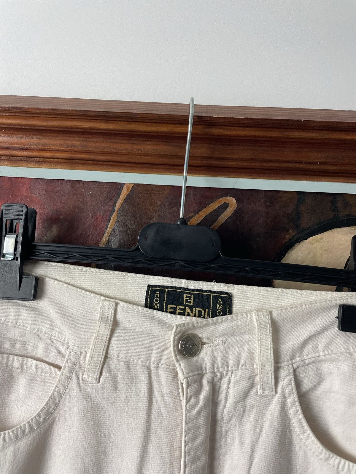 Fendi Vintage Fendi Beige Luxury Pants Beige Rare Designer Hype Size 27" / US 4 / IT 40 - 3 Thumbnail