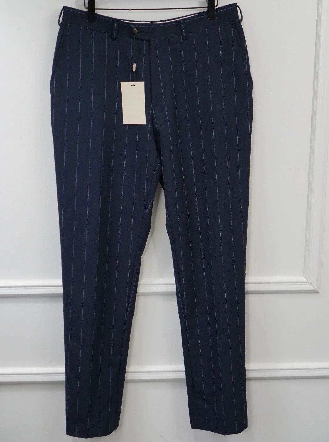 Suitsupply Men Suitsupply Pants Trousers Brescia Blue Size UK/US38 Size 38R - 1 Thumbnail