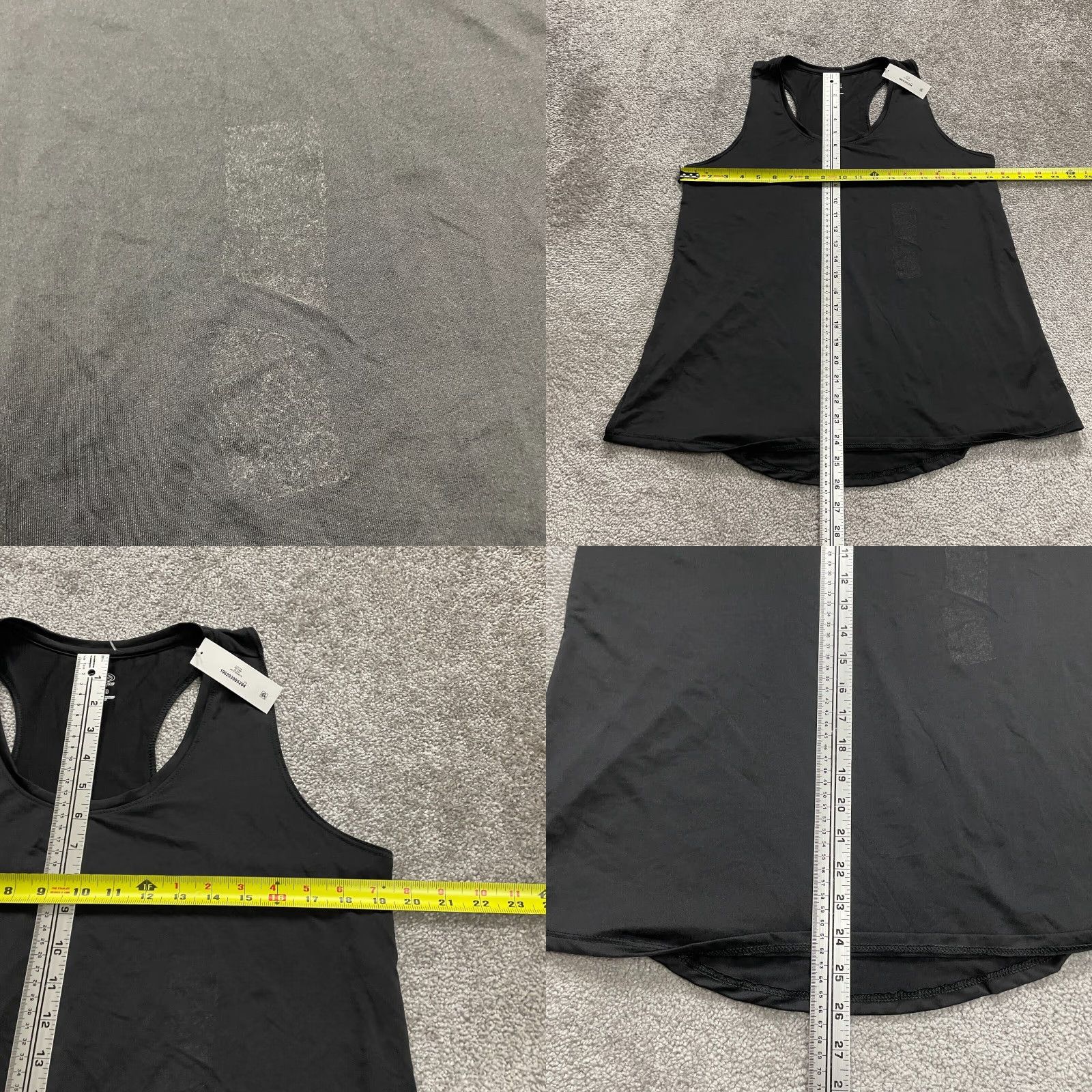 Athletic Works Athletic Works Tank Top Womens L Black Racerback Relaxed NWT Activewear Easy Care Lightweight Breathable Sleeveless Strappy Sleeve Polyester Spandex Size L / US 10 / IT 46 - 8 Thumbnail