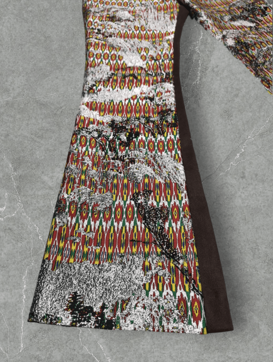 Vivienne Tam Embroidered Weave Pattern Boot cut Trouser Size 26" / US 2 / IT 38 - 5 Thumbnail