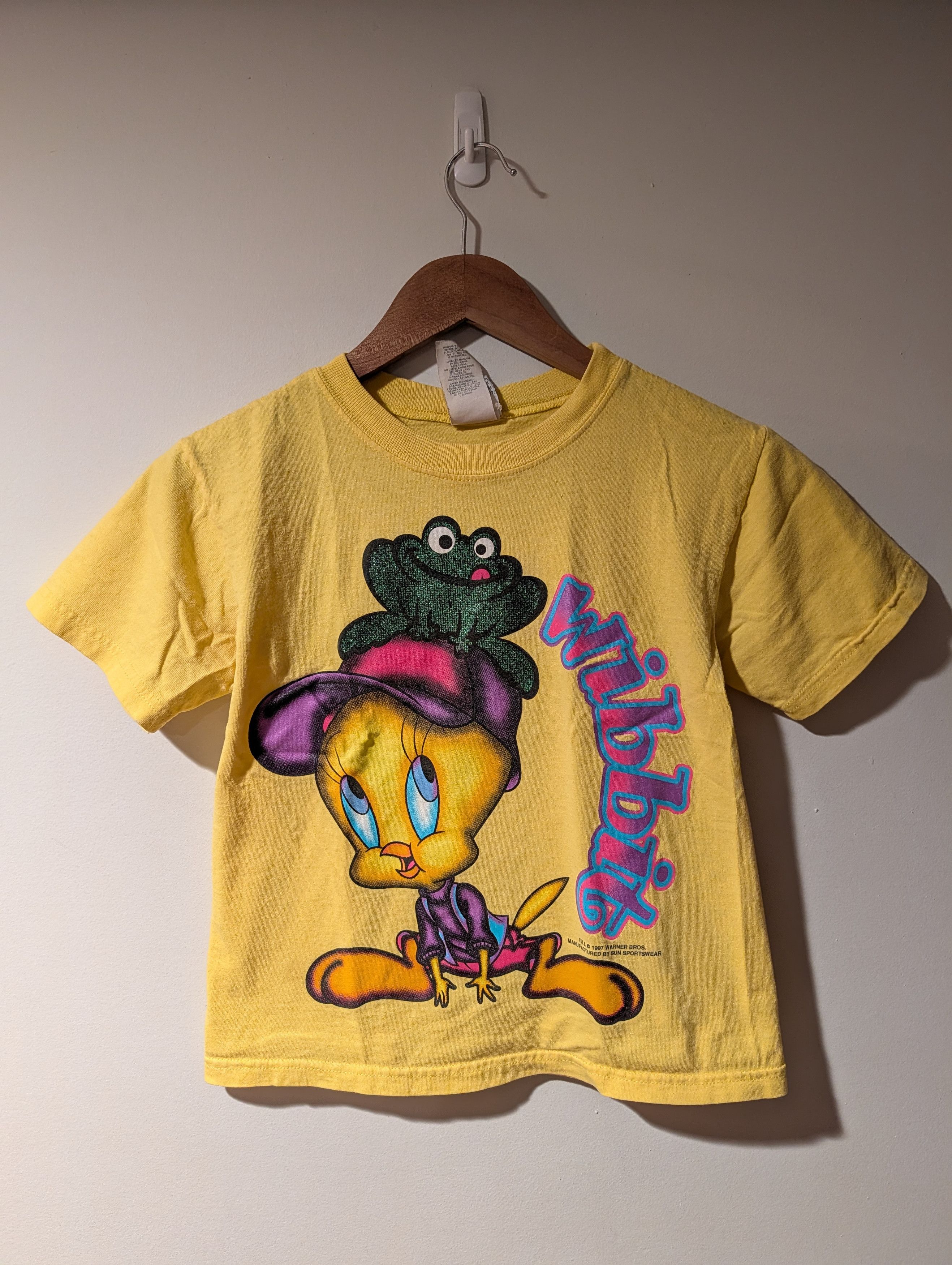 Cartoon Network Vintage 1997 Tweety Bird Frog Wibbit Size 10 Kids T-Shirt Size US M / EU 48-50 / 2 - 1 Thumbnail
