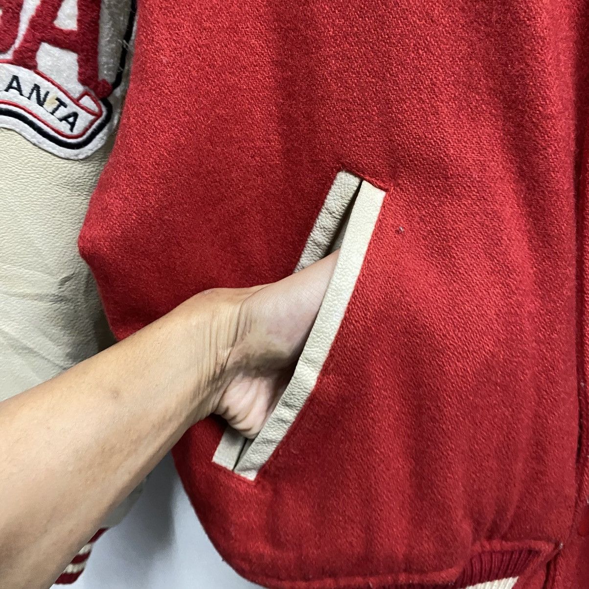 Coca Cola Vintage Coca-Cola 'GA Atlanta' Wool Leather Varsity Jacket Size US S / EU 44-46 / 1 - 10 Thumbnail