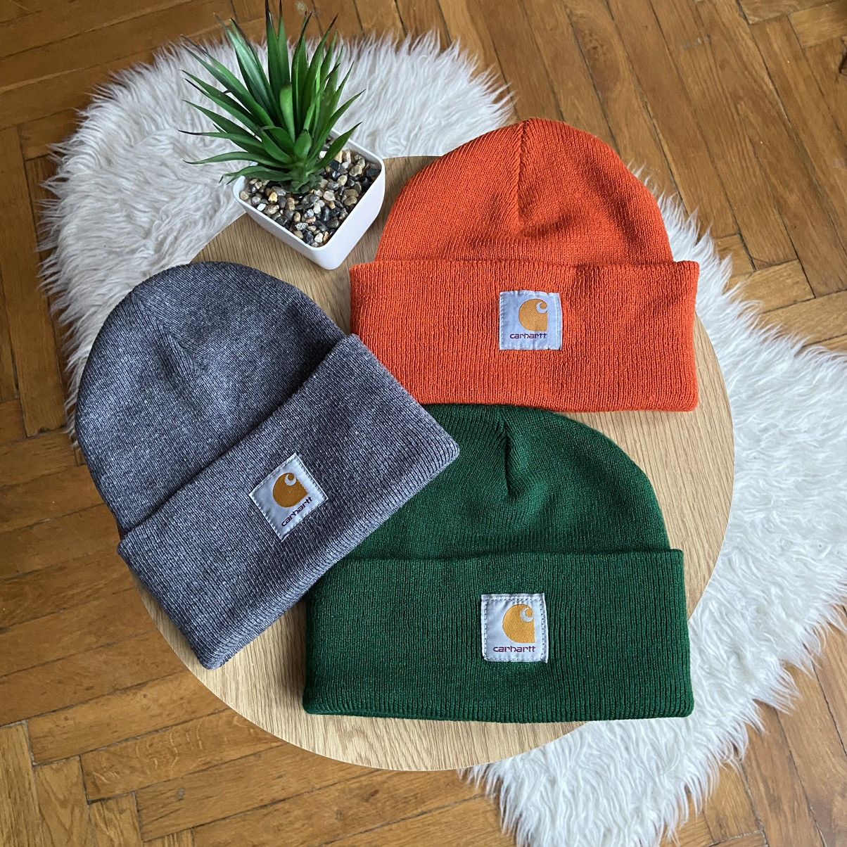 Carhartt × Carhartt Wip × Vintage 📌 Bundle x3 Carhartt Acrylic Beanie Hats Size ONE SIZE - 1 Thumbnail