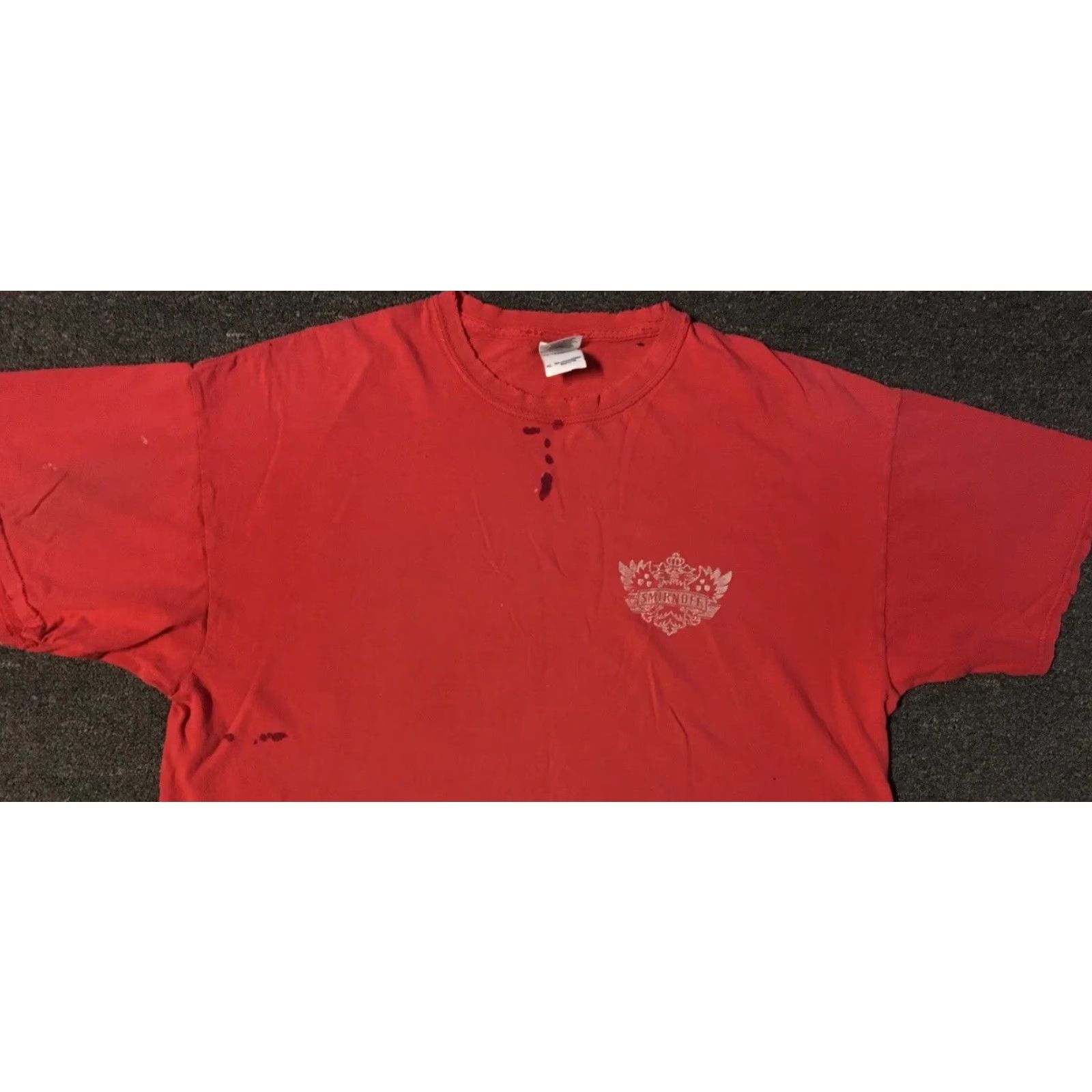 Thrasher Vtg Smirnoff Vodka Thrashed Faded Distressed Shirt XL Alcohol Beer Grunge Punk 90s Size US XL / EU 56 / 4 - 4 Thumbnail