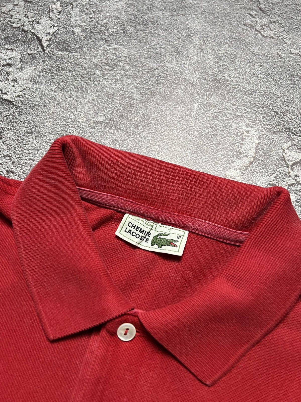Lacoste 90x Vintage Lacoste T-Shirt Big Logo Lampas Striped Hoodie Size US XL / EU 56 / 4 - 6 Thumbnail