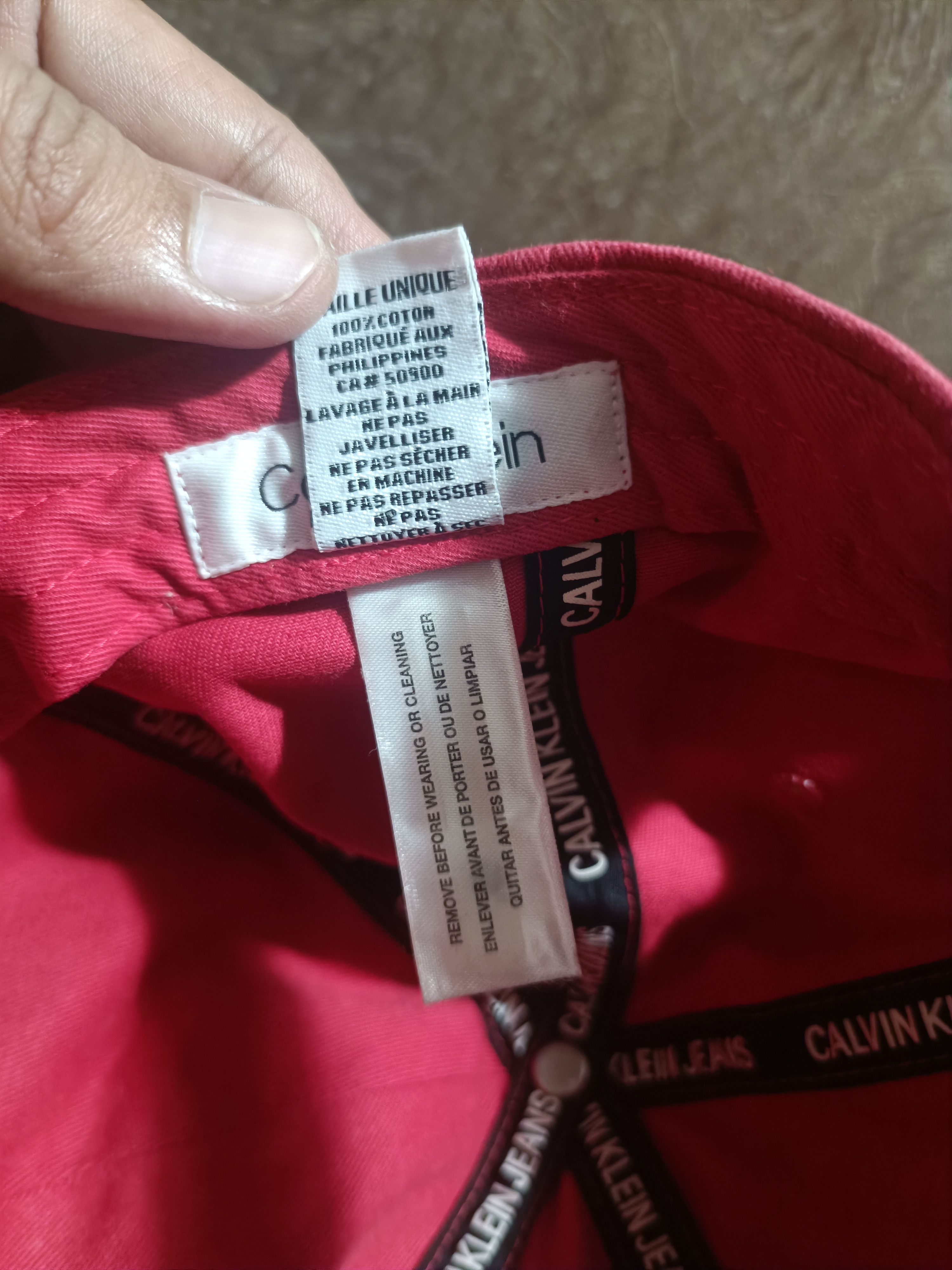 Calvin Klein ♦️Calvin Klein Spell Out Logo Cap Size ONE SIZE - 7 Thumbnail