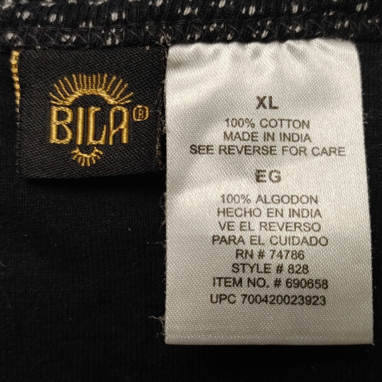 Other Bila Women's Black/White Split Paisley Pattern Short Sleeve Size XL / US 12-14 / IT 48-50 - 3 Thumbnail