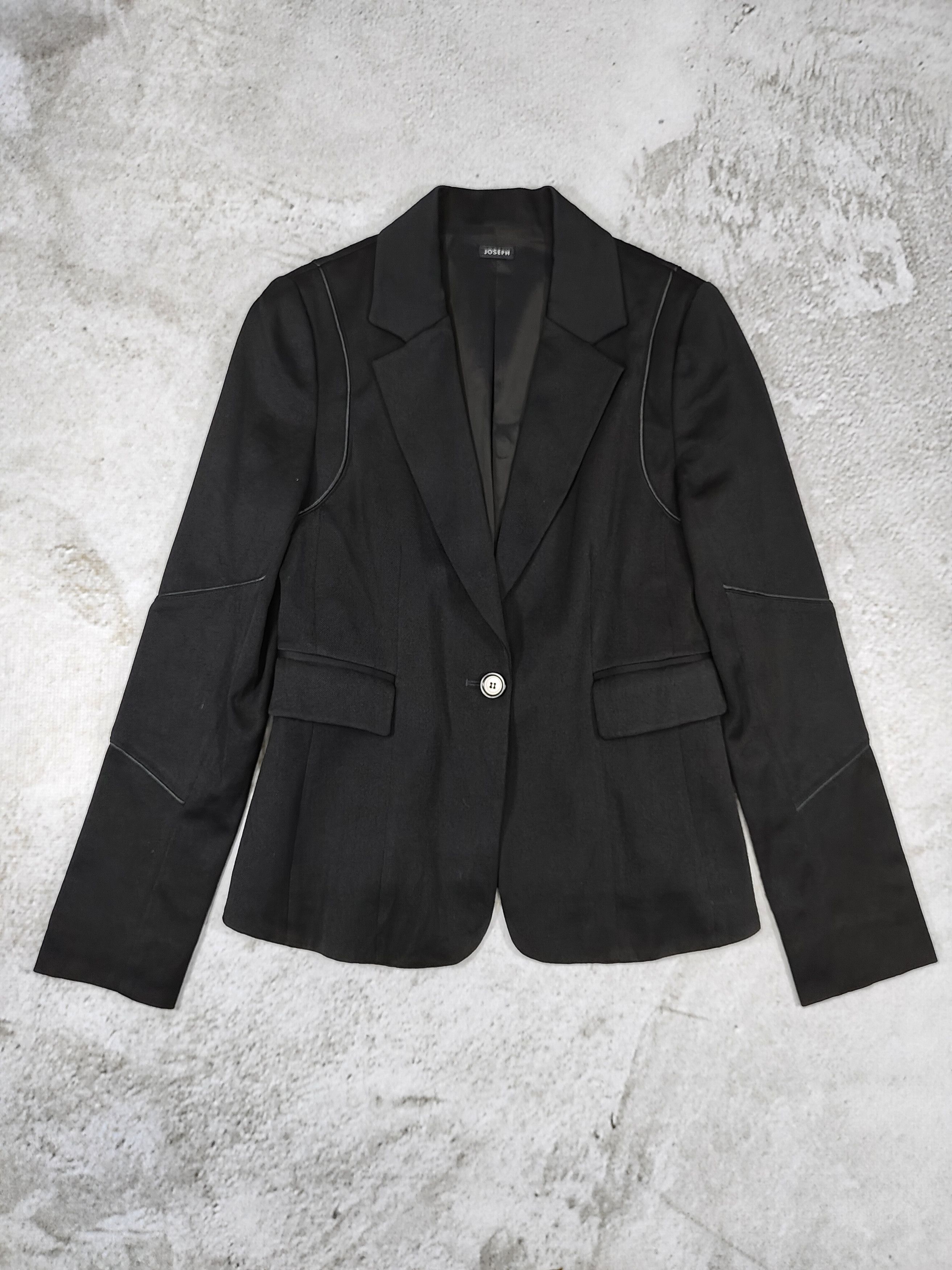Joseph Joseph- Minimal Dark Clean Tailored Fitted Blazer Size M / US 6-8 / IT 42-44 - 1 Thumbnail