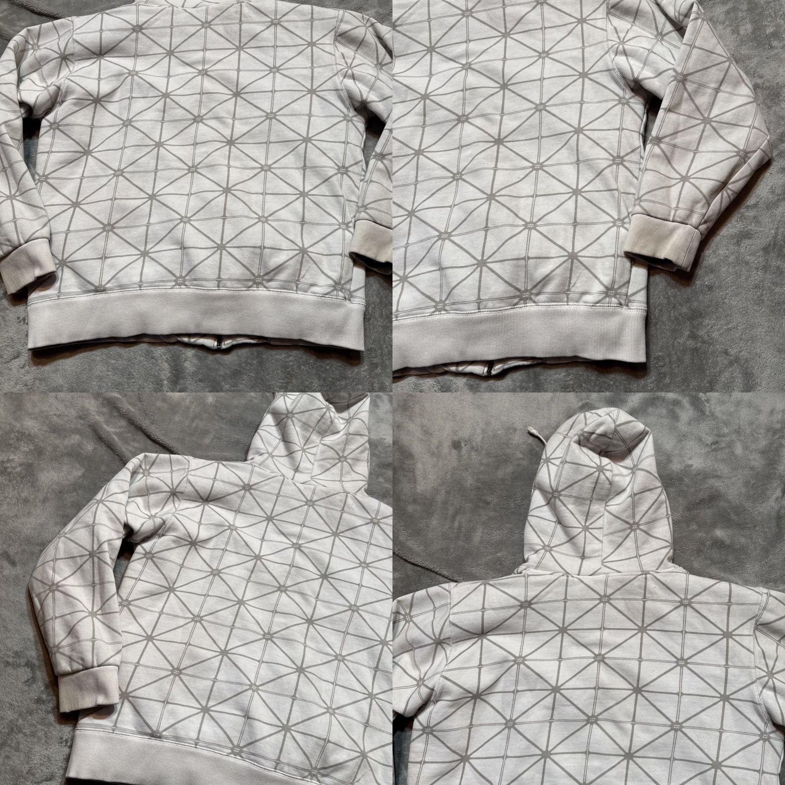 Billabong VINTAGE Billabong Hoodie White L Sherpa Lined Zip-Up Geometric Outdoor Spellout Y2K Mens Size US L / EU 52-54 / 3 - 8 Thumbnail