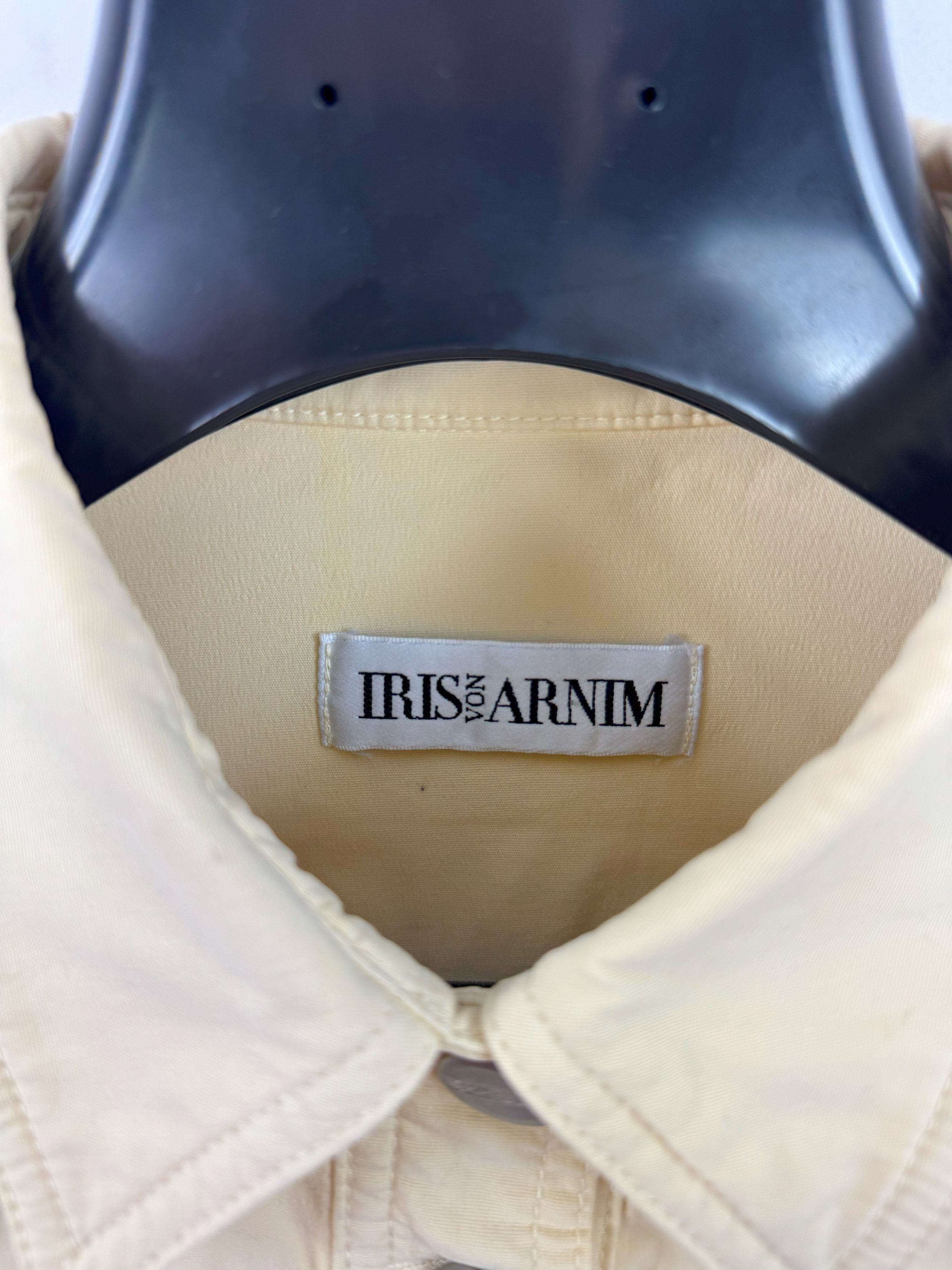 Iris von Arnim Vintage Iris Von Arnim Light Cream Denim Jacket Size 38 Size S / US 4 / IT 40 - 10 Thumbnail