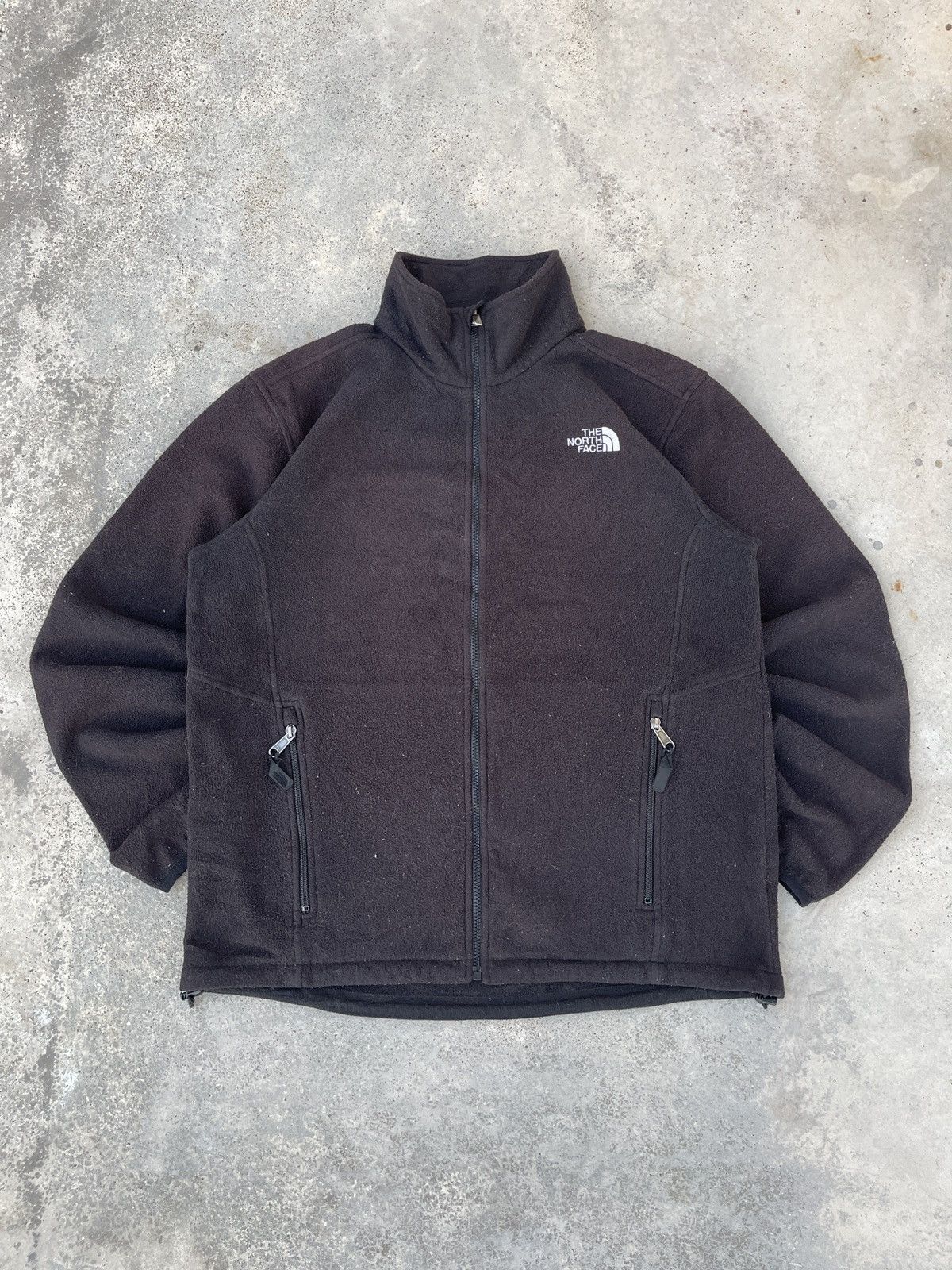 The North Face × Vintage Vintage North Face Black Fleece Full Zip Turtleneck Size US XL / EU 56 / 4 - 1 Thumbnail