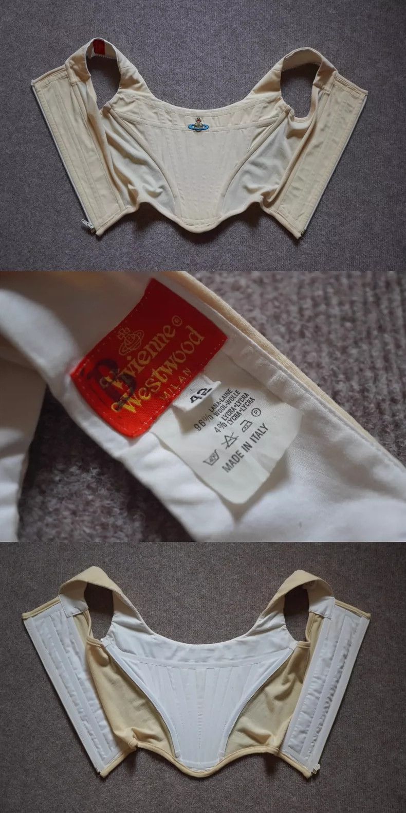 Vivienne Westwood Vivienne Westwood Creamy white Saturn bra Size S / US 4 / IT 40 - 9 Thumbnail