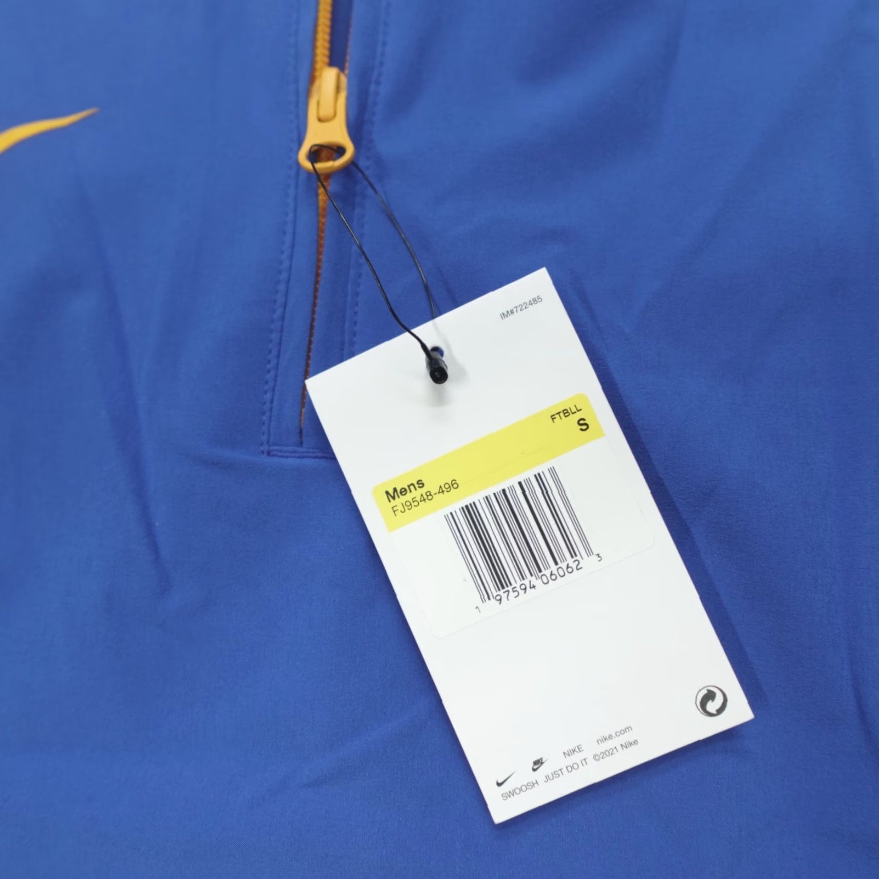 Nike Nike Coaches Sideline 1/4 Zip Hooded Jacket Football Blue FJ9548-496 Size S Size US S / EU 44-46 / 1 - 3 Thumbnail