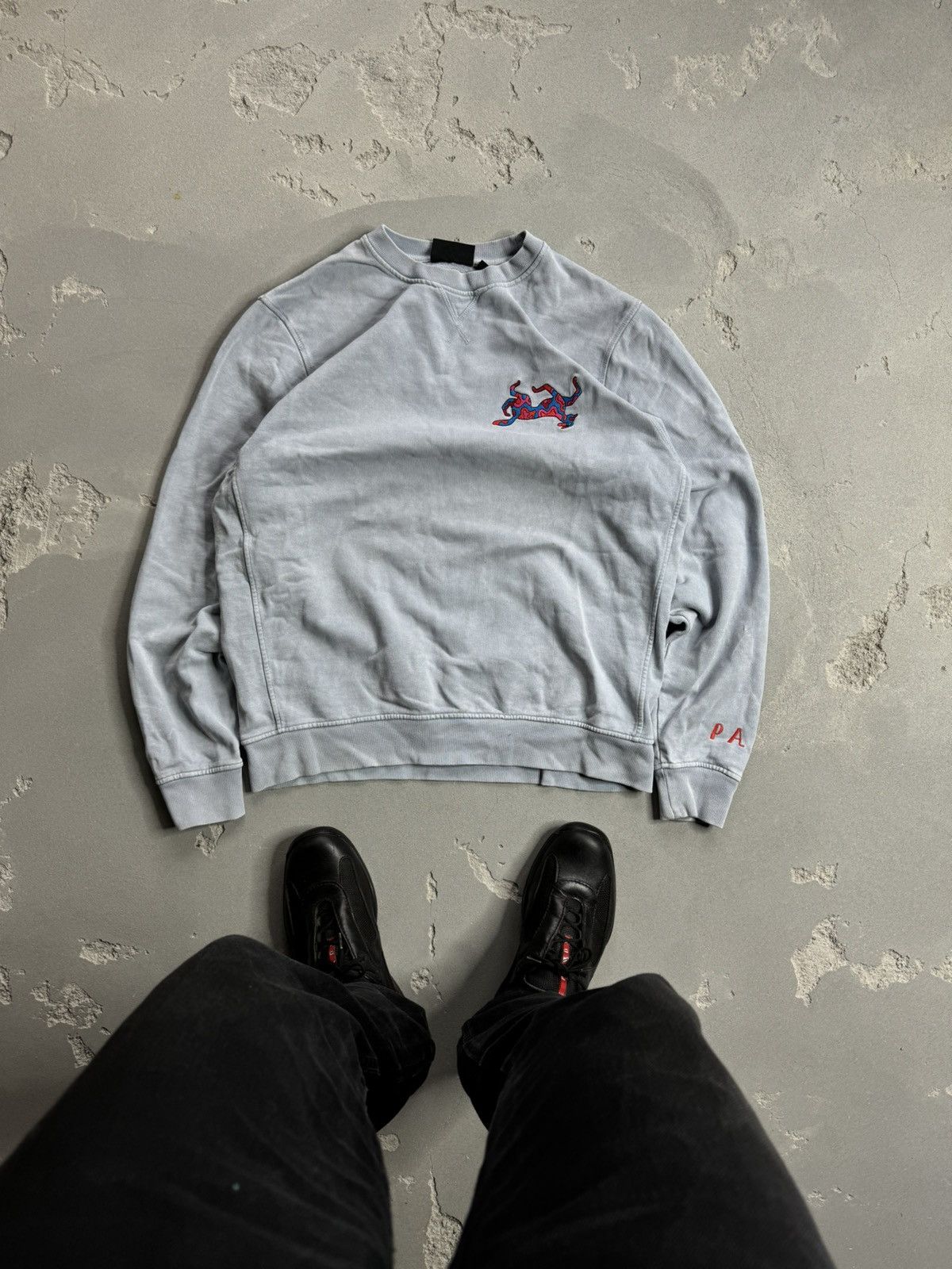 Parra Parra Patch Sweater Gray Crewneck Size US M / EU 48-50 / 2 - 1 Thumbnail