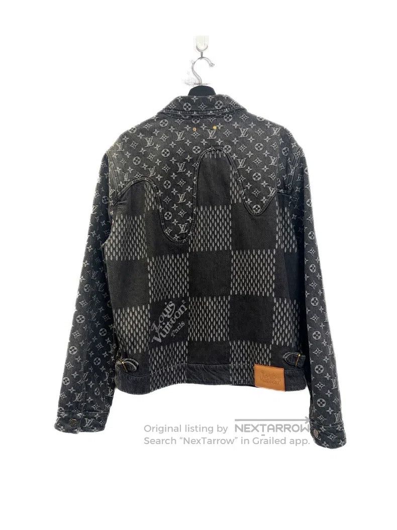 Louis Vuitton Louis Vuitton Nigo Co-Branded Black Grey Denim jacket Size US L / EU 52-54 / 3 - 2 Thumbnail