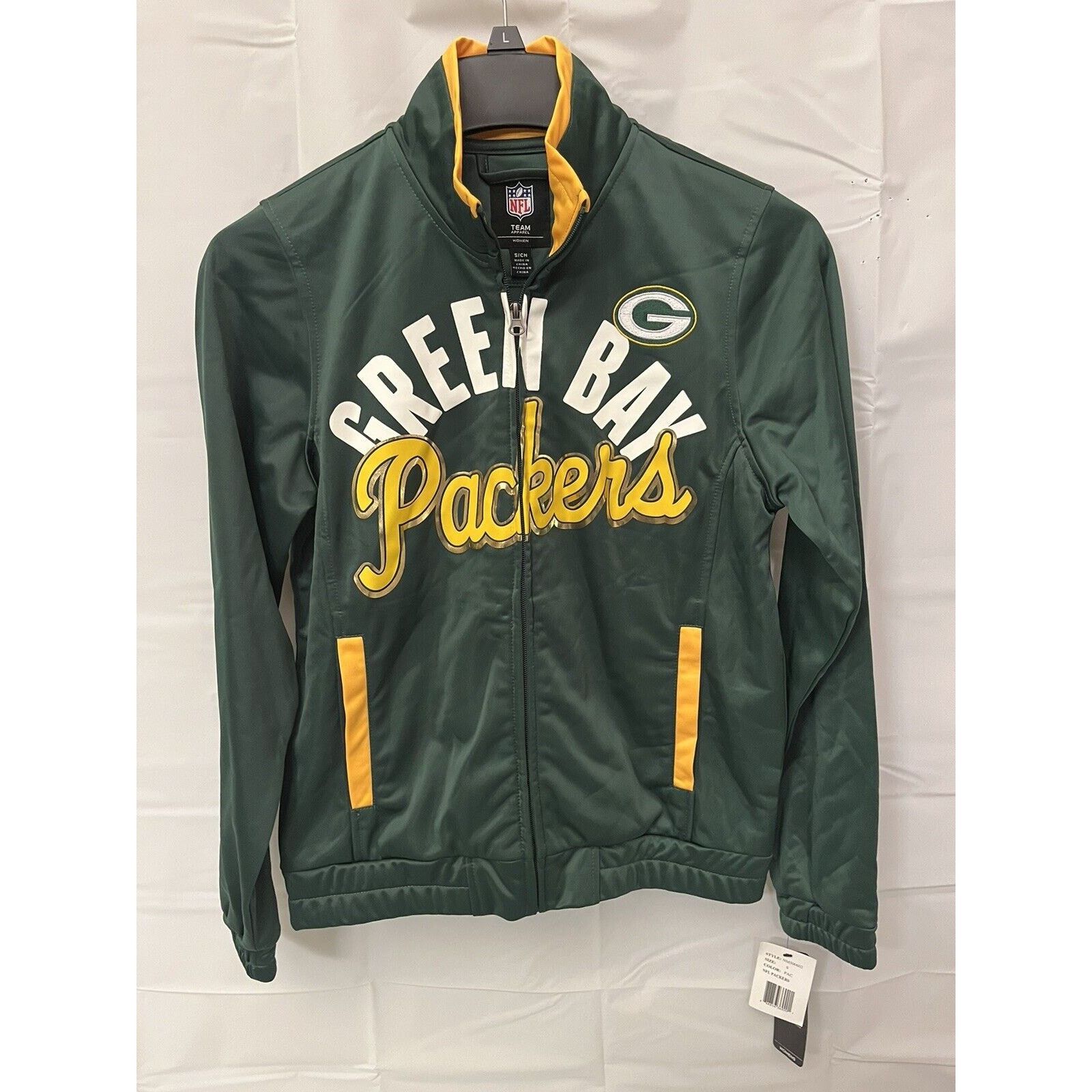 NFL NFL Team Apparel Womens Green Bay Packers Sporty Zip Up Size S / US 4 / IT 40 - 1 Thumbnail