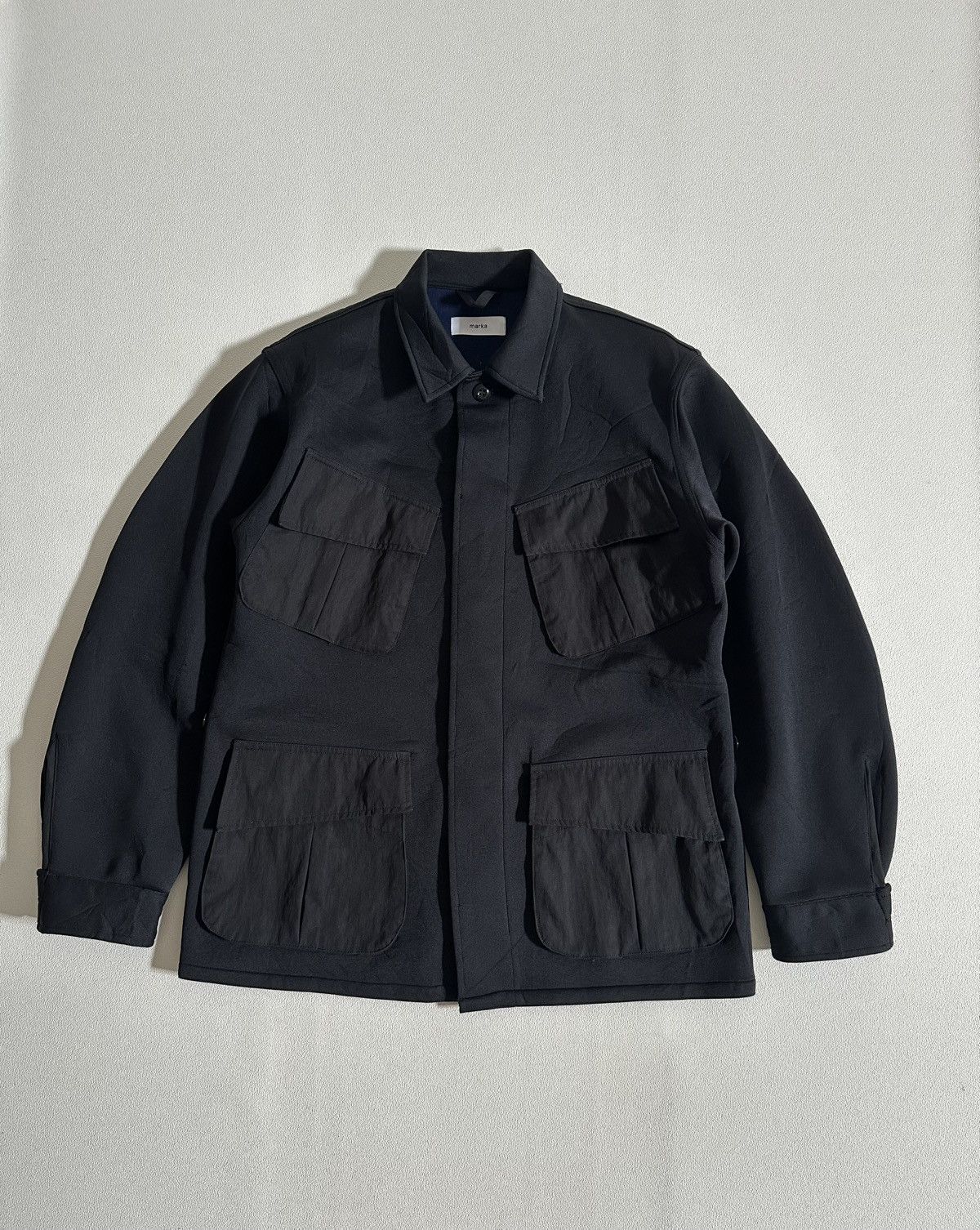 Markaware MARKA Jungle Fatigue Jacket Black Nylon Size US L / EU 52-54 / 3 - 6 Thumbnail