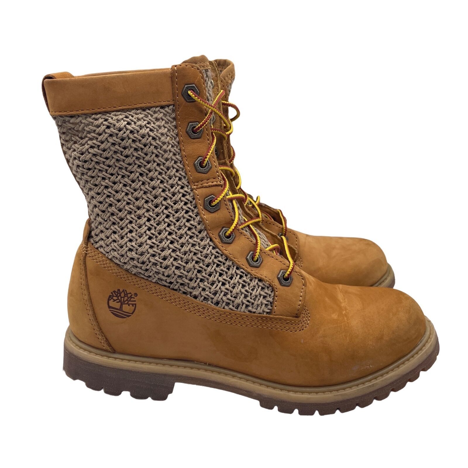 Timberland Timberland Crochet Hi Open Weave Knit Tan Boots Womens 8.5 Size US 8.5 / IT 38.5 - 1 Thumbnail