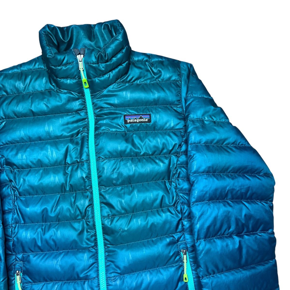 Patagonia Patagonia Women’s Style #84683 Down Teal Zip Puffer Jacket Size S / US 4 / IT 40 - 20 Thumbnail