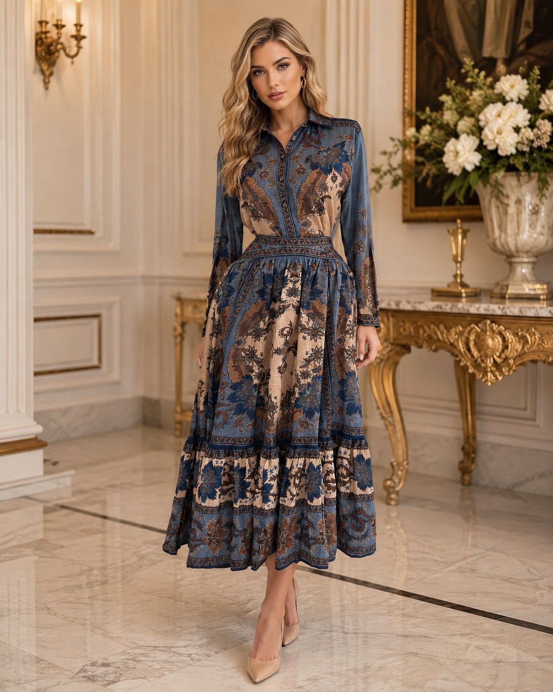 Zimmermann Zimmermann Ascension tiered midi Skirt | Button-Up Blouse Size L / US 10 / IT 46 - 3 Thumbnail