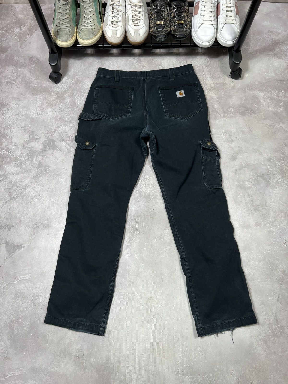 Carhartt Vintage Carhartt Distressed Workwear Baggy Cargo Pants Size US 32 / EU 48 - 2 Thumbnail