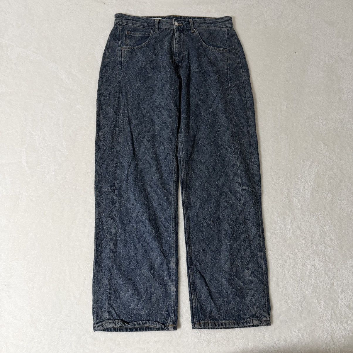 Zara Zara Baggy Distressed Jeans Blue Size US 31 - 3 Thumbnail