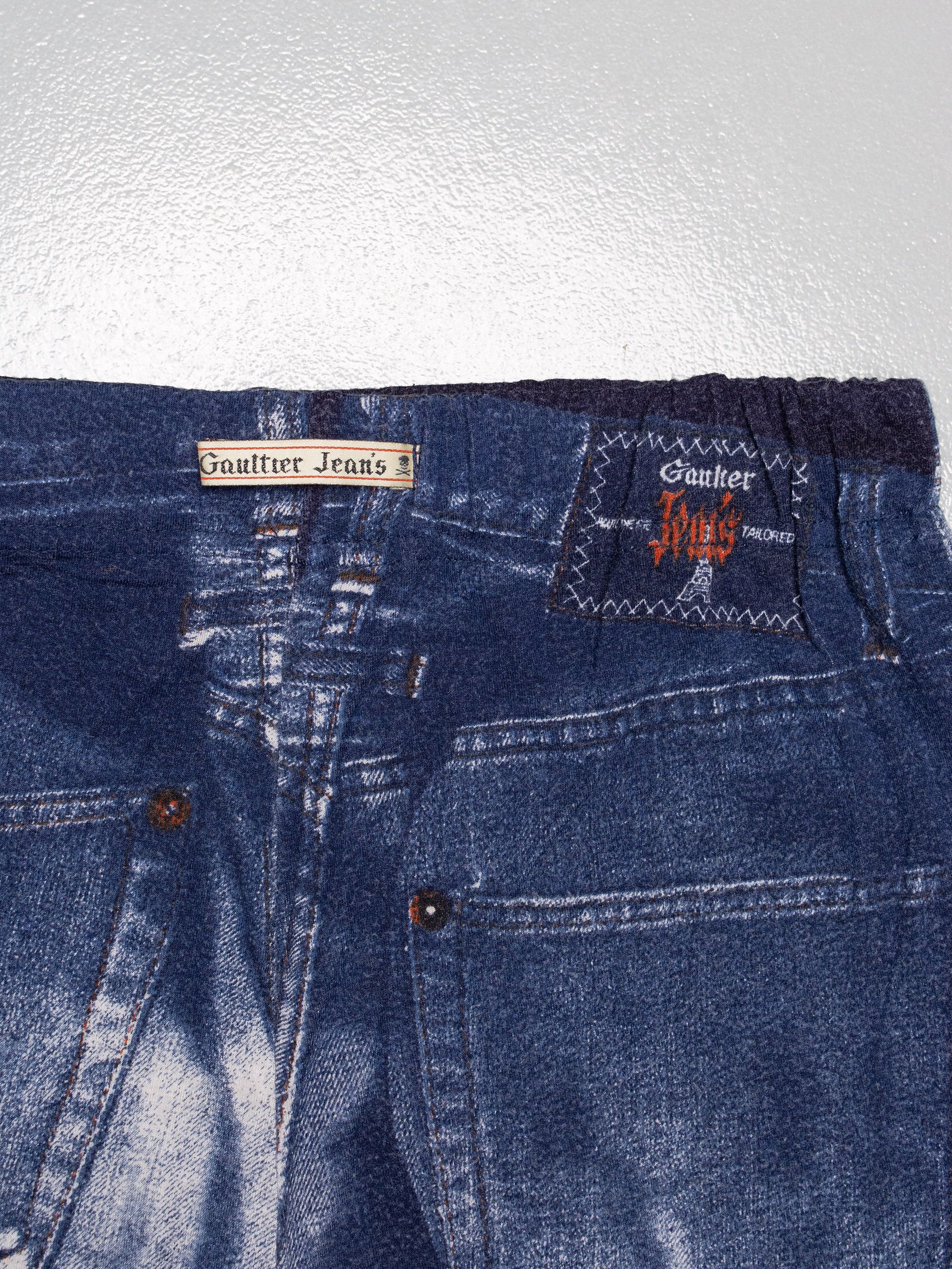 Jean Paul Gaultier late 90s Gaultier Jean's trompe l'oeil skirt Size 26" / US 2 / IT 38 - 4 Thumbnail