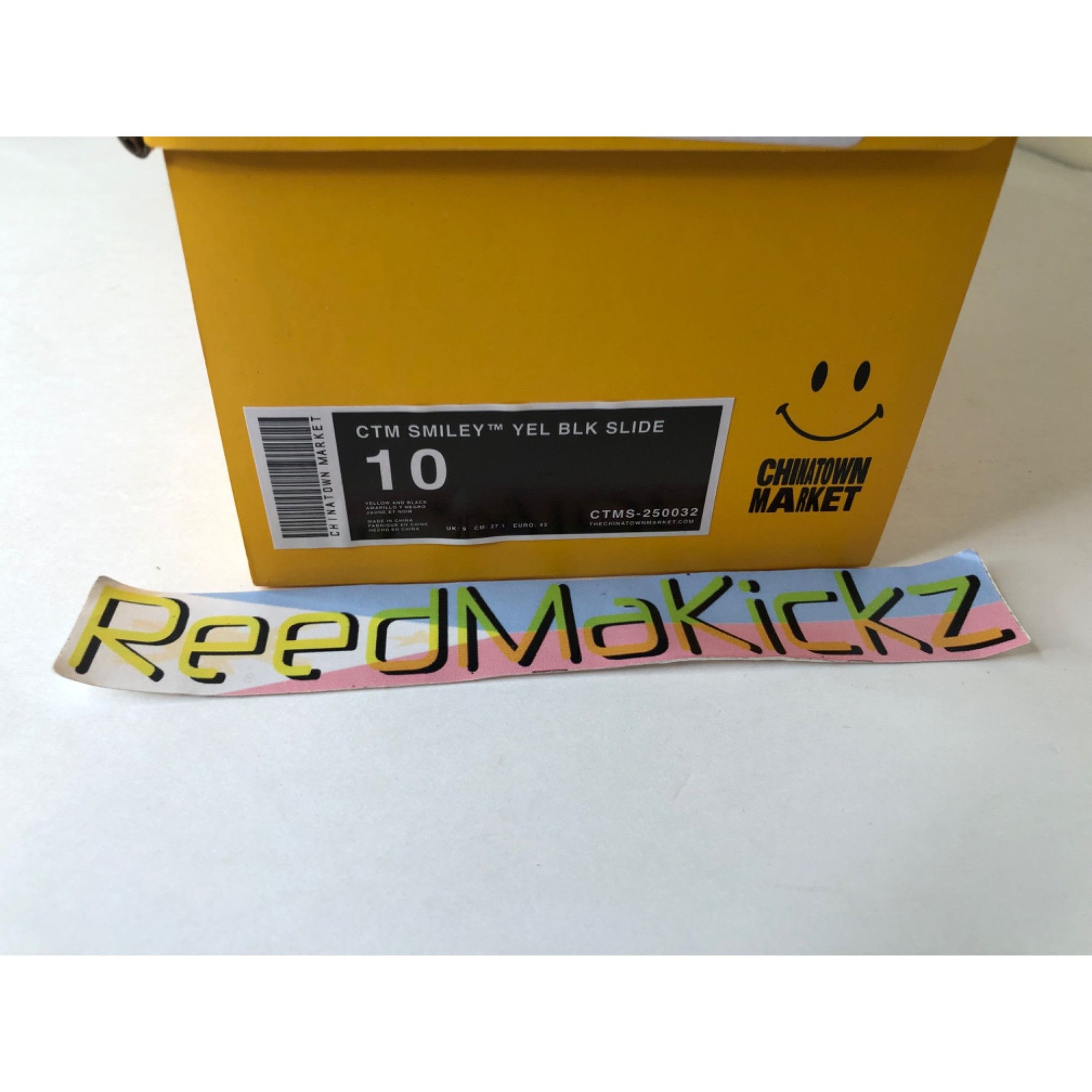 Market Chinatown Market Slides Smiley Yellow mens 10us Size US 10 / EU 43 - 7 Thumbnail