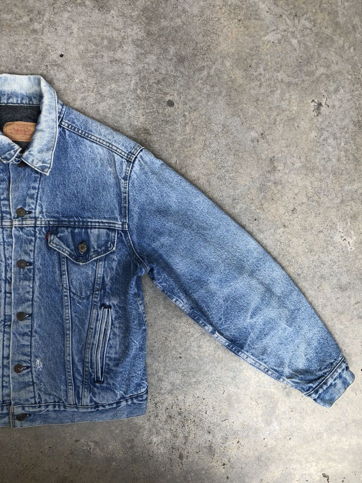 Levi's Vintage 80s 70s Levi’s Blanket Lined Denim Jacket Distressed Size US L / EU 52-54 / 3 - 7 Thumbnail