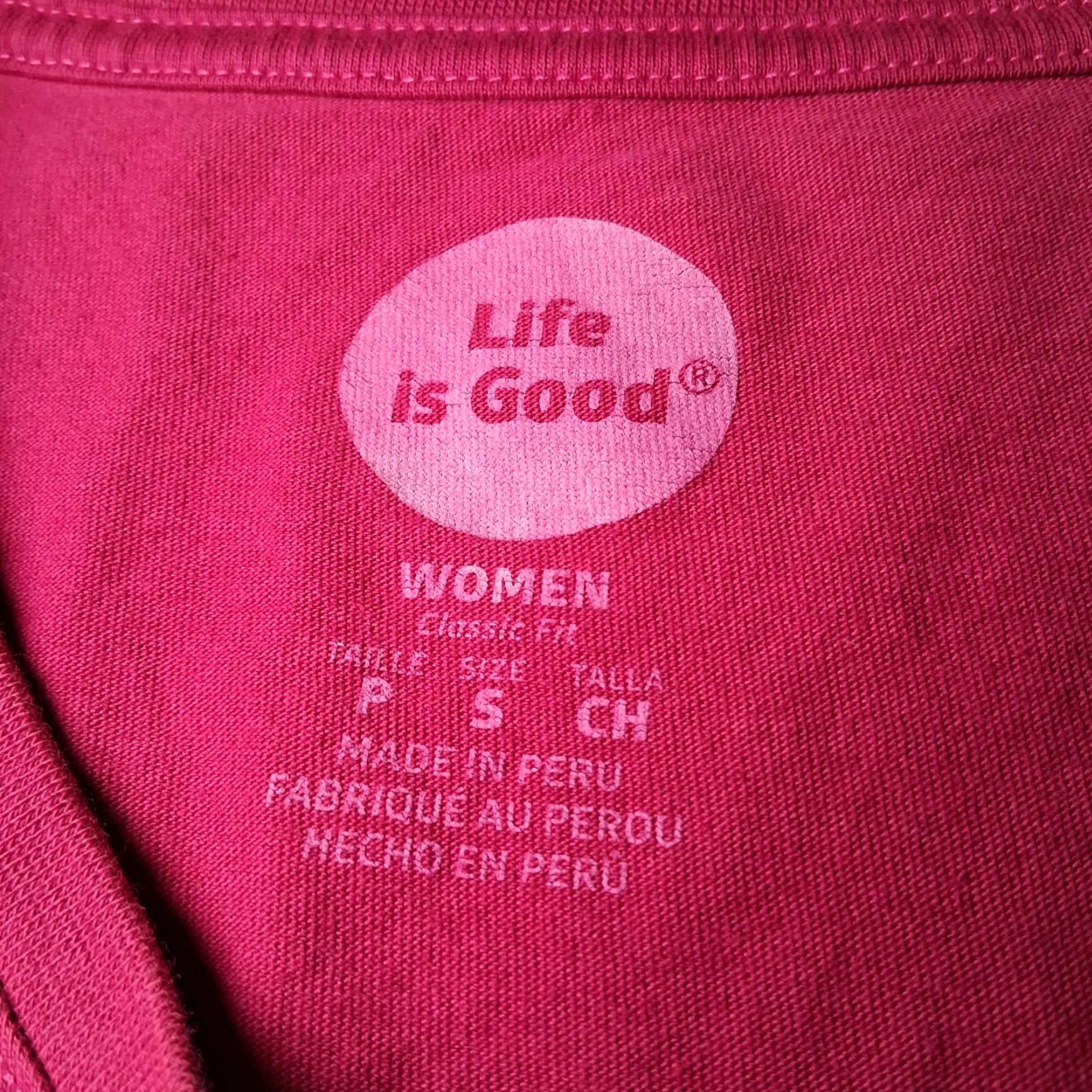 Life is Good Life is Good Shirt Women S Pink Shine On Christmas Diwali Festive String Lights Love Good Vibes T-Shirt Size S / US 4 / IT 40 - 6 Thumbnail