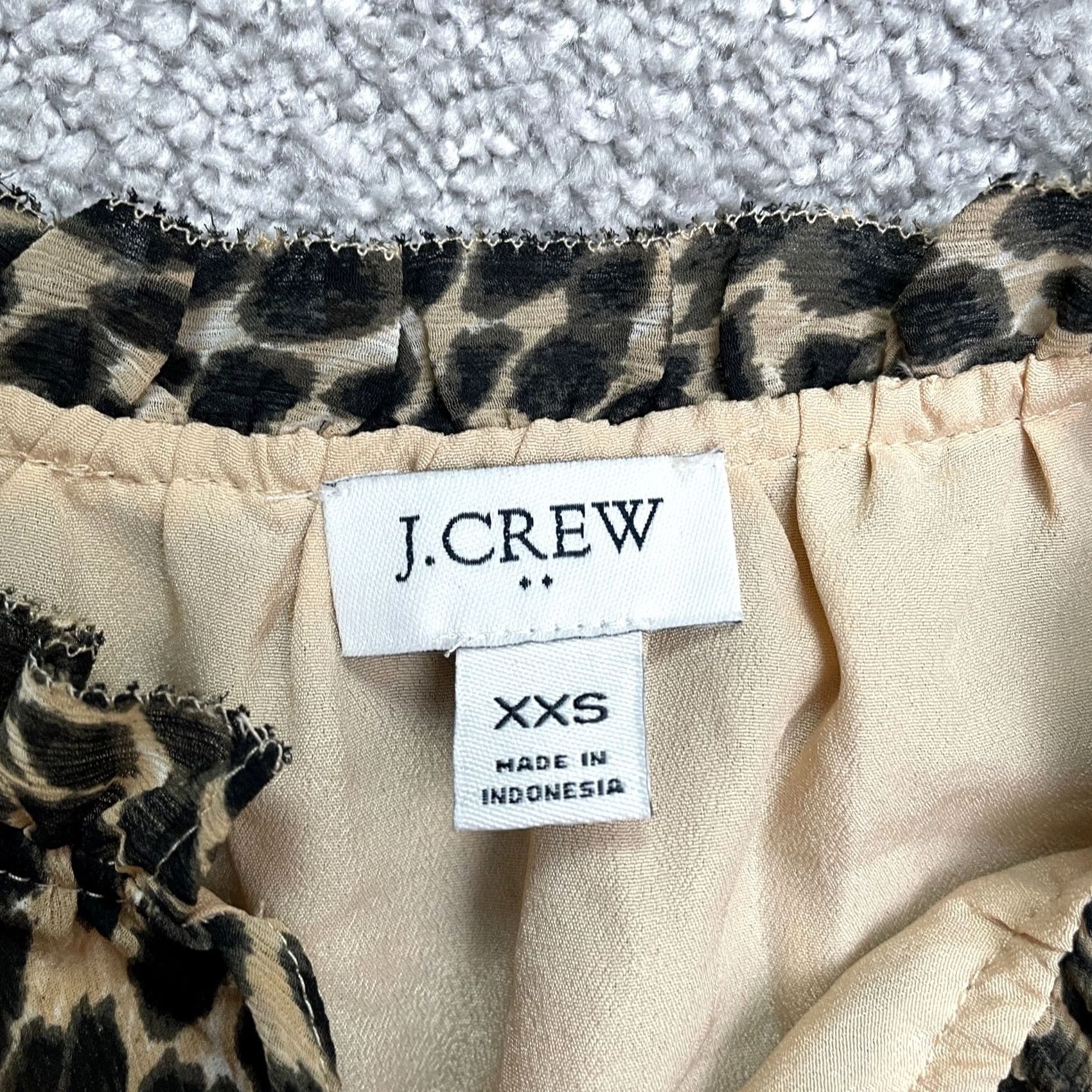 J.Crew J.Crew Leopard Tank Blouse Womens XS Brown Black Animal Print Sleeveless Casual Size XXS / US 00 / IT 34 - 5 Thumbnail