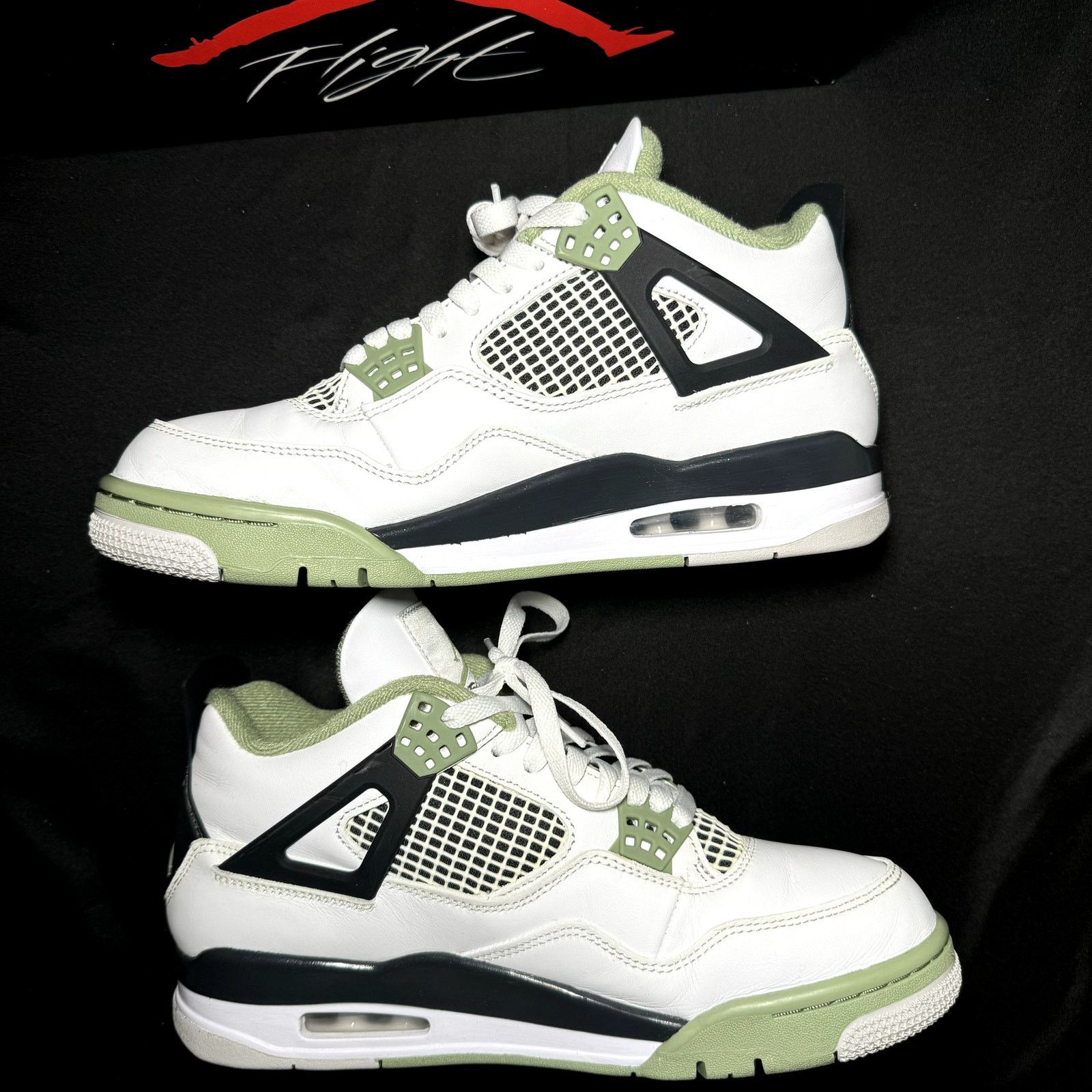 Jordan Brand × Nike Size 10.5 - Wmns Air Jordan 4 Retro Seafoam Women's Shoes Size US 10.5 / IT 40.5 - 2 Thumbnail