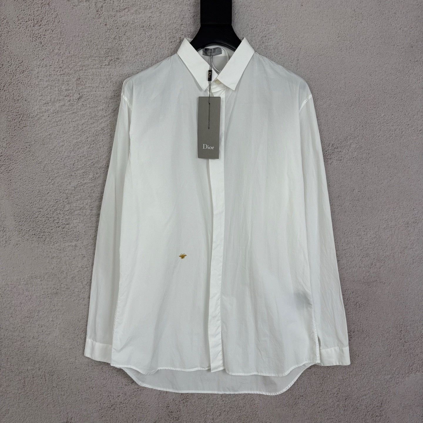 Dior Dior Embroidered Cotton Yellow Shirt l Men Size US L / EU 52-54 / 3 - 1 Thumbnail
