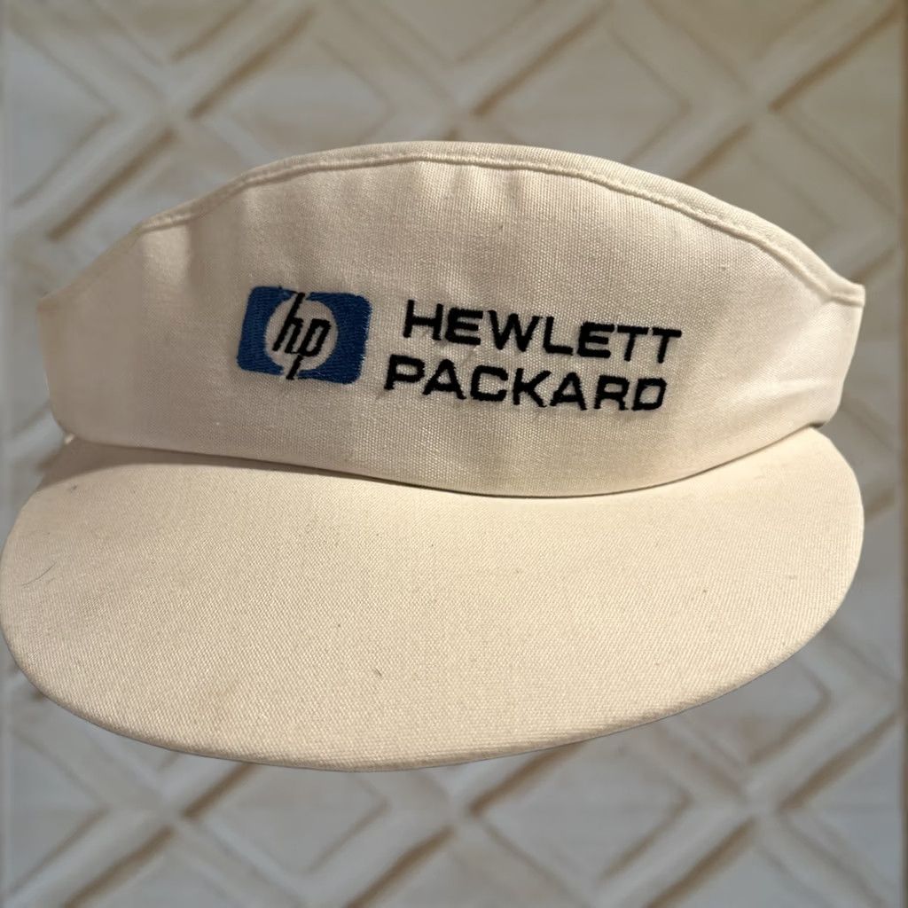 Vintage VINTAGE Hewlett Packard Visor Hat White Embroidered Logo Adjustable Mens Cap Size ONE SIZE - 1 Thumbnail