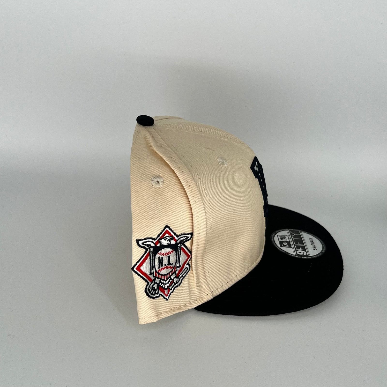 New Era Khaki Black Los Angeles Dodgers N.L. Side Patch New Era MLB Size ONE SIZE - 2 Thumbnail