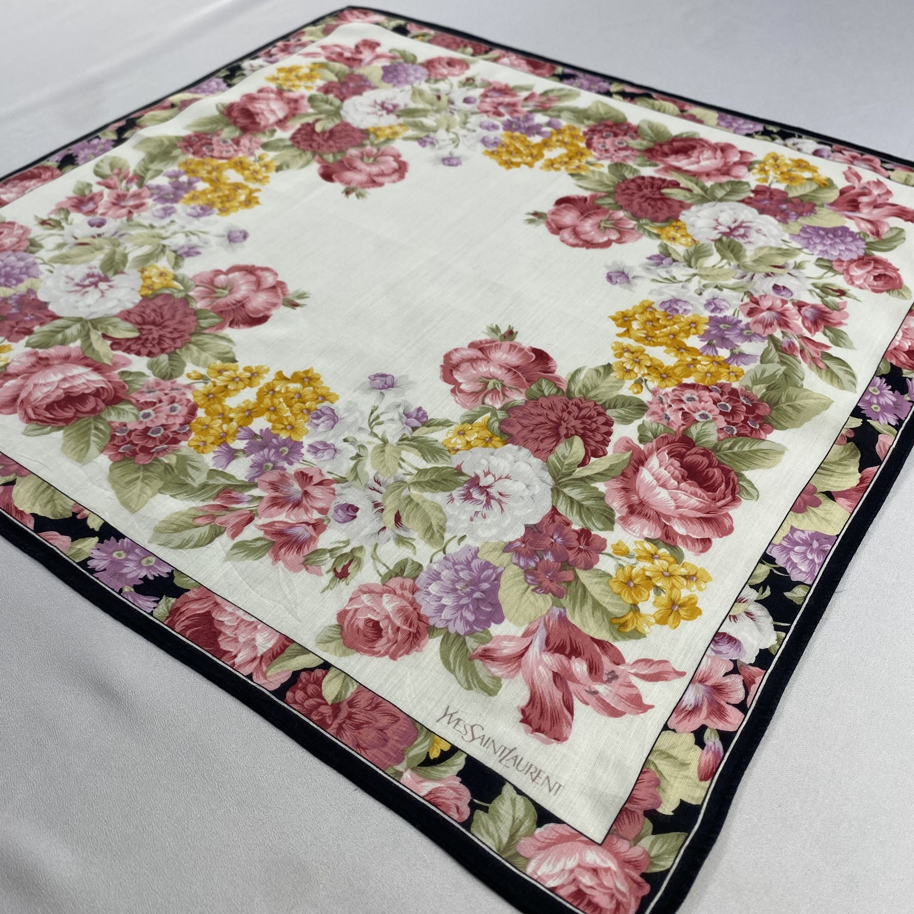 Vintage Yves Saint Laurent Handkerchief / Neckerchief-P1431 Size ONE SIZE - 2 Thumbnail