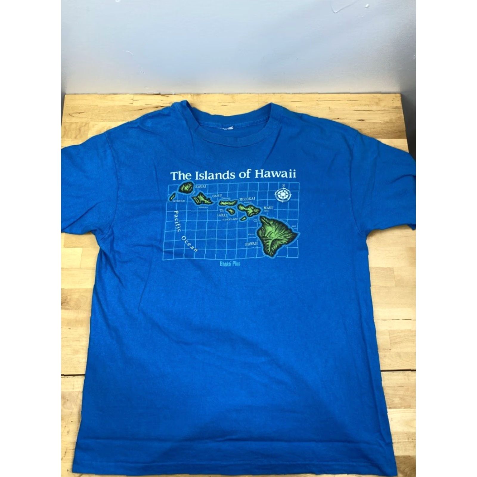 Vintage The Islands of Hawaii Graphic Blue Shirt Size L #3236 Size US L / EU 52-54 / 3 - 2 Thumbnail