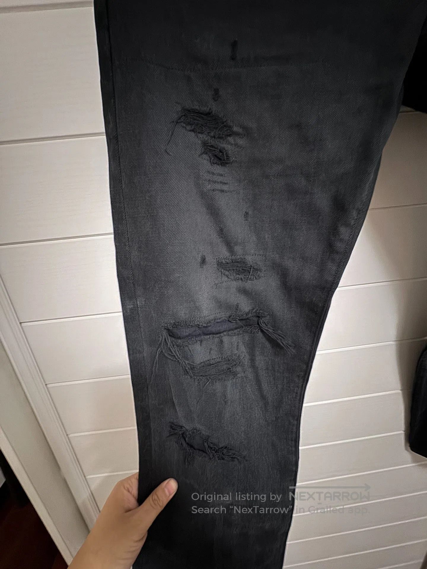Visvim visvim 21ss Distressed Black Jeans. Size US 34 / EU 50 - 5 Thumbnail