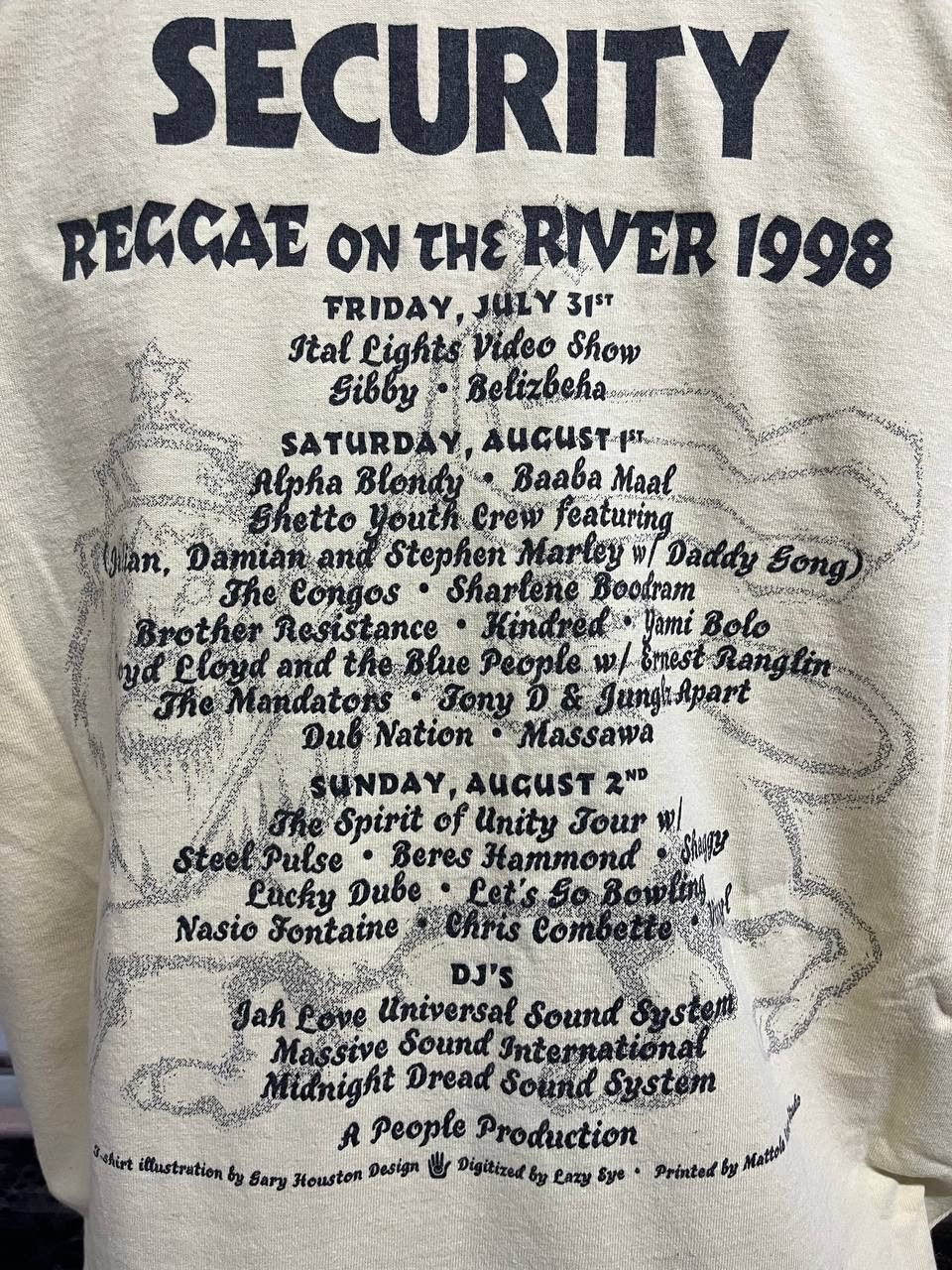 Bob Marley × Vintage Vintage 90s Raggea Festival 1998 Size US XL / EU 56 / 4 - 5 Thumbnail