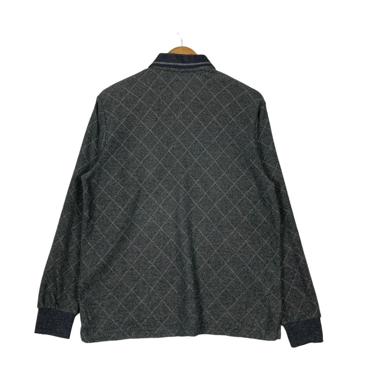 Gianni Valentino GIANNI VALENTINO Checked Long Sleeve Polo Shirt #1165-C53 Size US M / EU 48-50 / 2 - 8 Thumbnail