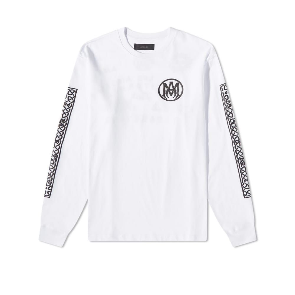 Amiri o1mle0924 Board Long Sleeve T-Shirts in White Size US XS / EU 42 / 0 - 1 Thumbnail