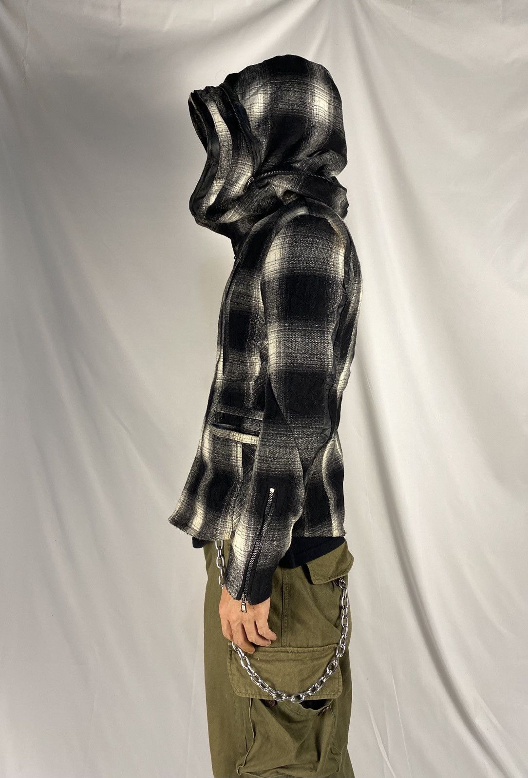 JACKROSE Jackrose Asymmetrical Bono Wool Jacket Checkered Multipocket Size US M / EU 48-50 / 2 - 3 Thumbnail